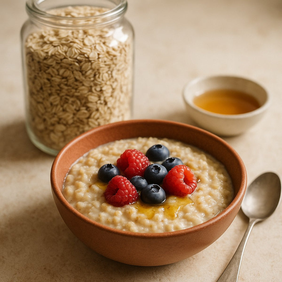Avena en hojuelas y preparada