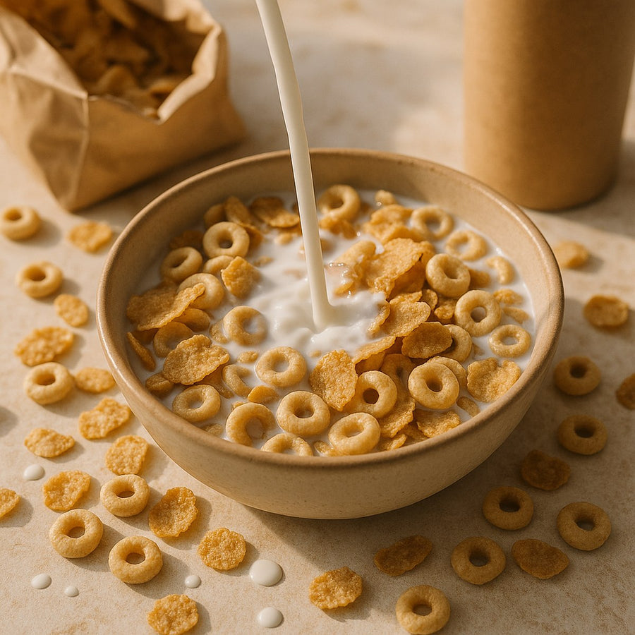 Cereales de desayuno con leche