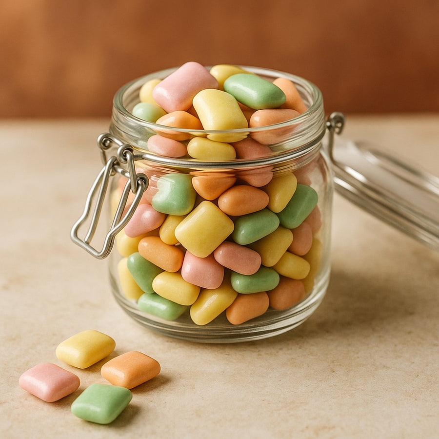 Chicles en gragea de colores