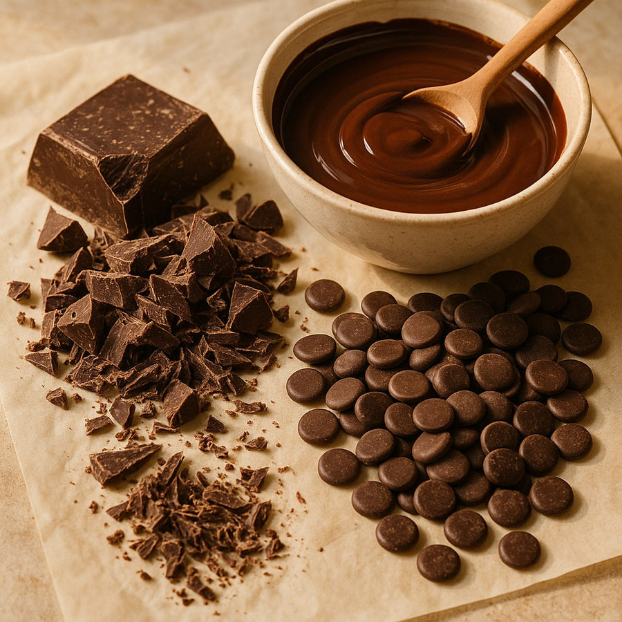 Chocolate para repostería fundido