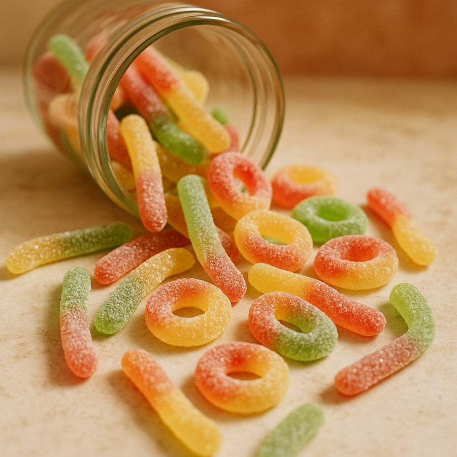 Gomitas y dulces suaves de colores