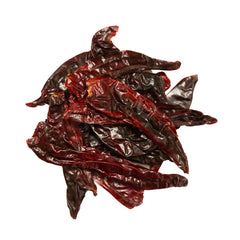 1400S SPICES primer plano de textura de piel de chile California mostrando color y secado
