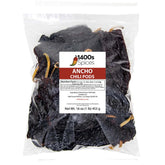 1400S SPICES paquete frente con chiles ancho enteros que ofrecen aroma auténtico