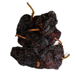 1400S SPICES primer plano de la piel del chile ancho mostrando textura y calidad