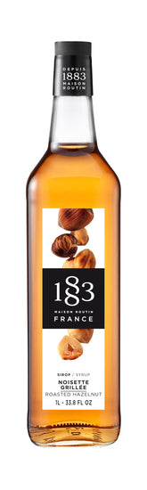 1883 MAISON ROUTIN botella frontal 1 litro avellana tostada, apariencia premium