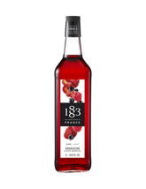 1883 MAISON ROUTIN botella frontal mostrando color rojo vibrante y presentación elegante