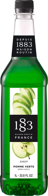 1883 Maison Routin botella frontal mostrando sabor manzana verde y versatilidad