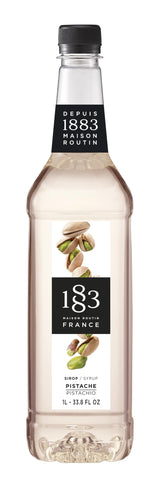 1883 MAISON ROUTIN botella frontal de pistachio, presentación profesional