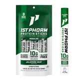 1st Phorm palito frontal empaque mostrando sabor jalapeño y alto en proteína