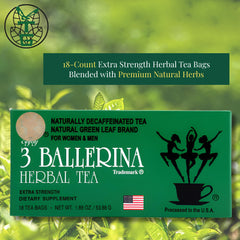 3 Ballerina detalle de bolsa de té que resalta calidad y textura