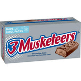 3 Musketeers frente de la caja mostrando 36 unidades y conveniencia