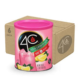 4C bote frontal de Pink Lemonade mostrando etiqueta y beneficio familiar