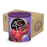 4C lata frontal mostrando la etiqueta wildberry pomegranate y atractivo de sabor