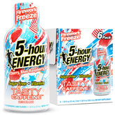 5-hour ENERGY frente del empaque mostrando el pack de 6 unidades y conveniencia