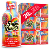 5-hour ENERGY frente del empaque mostrando cajas y beneficio de conveniencia