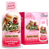 5-hour ENERGY frente del paquete con seis botellas listo para llevar