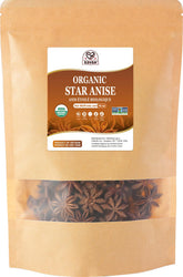52USA paquete frontal de anís estrellado orgánico, visibilidad clara del producto