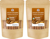 52USA canela Ceilán pack frontal mostrando ramas enteras y origen orgánico