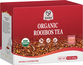 52USA.com envase delantero del rooibos orgánico mostrando presentación y cantidad