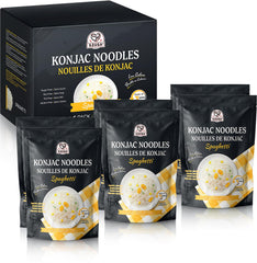 52USA paquete frontal de spaghetti konjac mostrando porciones prácticas