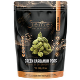 5Senses vaina frontal mostrando color verde y envase resellable, mantiene aroma