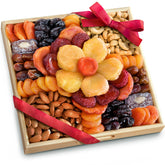 A Gift Inside bandeja frontal con frutas y frutos secos, regalo listo para compartir