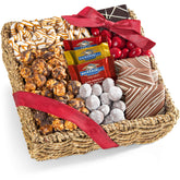 A Gift Inside cesta frontal con chocolates y embalaje listo para regalar