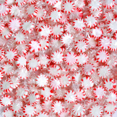 A Great Surprise detalle espiral rojo y blanco que destaca presentación festiva