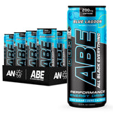 ABE all black everything lata frontal mostrando diseño y energía instantánea