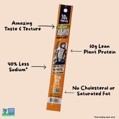 AGRO primer plano textura del palito vegano con aspecto masticable