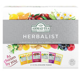 Ahmad Tea caja frontal con 60 bolsitas y variedad de sabores