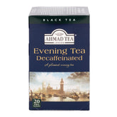 Ahmad Tea caja frontal mostrando diseño y cantidad de 120 bolsitas, beneficio: claridad de contenido