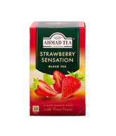 Ahmad Tea caja frontal mostrando diseño y sabor frutal