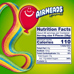 Airheads textura de la cinta en primer plano resaltando elasticidad
