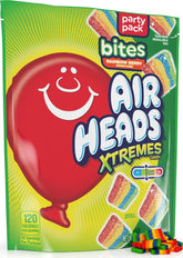 Airheads Xtremes frente de la bolsa mostrando diseño y tamaño grande