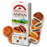 Aki Foods Japan anpan presentación frontal con cinco unidades, ideal para regalo