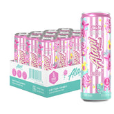 Alani Nu lata frontal mostrando sabor Cotton Candy y diseño atractivo