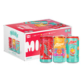 Alani Nu pack variedad frontal mostrando las 12 latas y facilidad de transporte