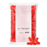Albanese bolsa frontal con ositos fresa 5 lb mostrando el empaque