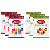 Albanese bolsa frontal mostrando mezcla True to Fruit y colores llamativos