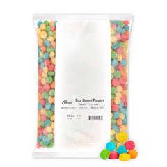 Albanese bolsa frontal 4.5 lb mostrando variedad de sabores y atractivo