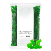 Albanese bolsa frontal manzana verde mostrando volumen y marca