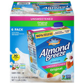Almond Breeze frente del empaque 32 oz mostrando diseño y conveniencia