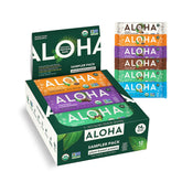 ALOHA vista frontal del pack mostrando las 12 barras y variedad