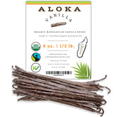 Aloka Vanilla paquete frontal resellable que conserva aroma