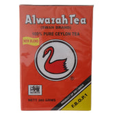 Alwazah frente del envase mostrando el sello Swan y contenido 360 g