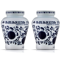 Amarena Fabbri frente del frasco con diseño cerámico y aspecto premium