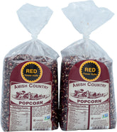 Amish Country Popcorn empaque frontal mostrando diseño y cantidad