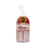 Amish Country Popcorn frente del empaque mostrando claridad y origen