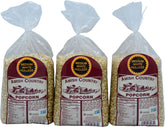 Amish Country Popcorn frente del paquete mostrando marca y tamaño del conjunto